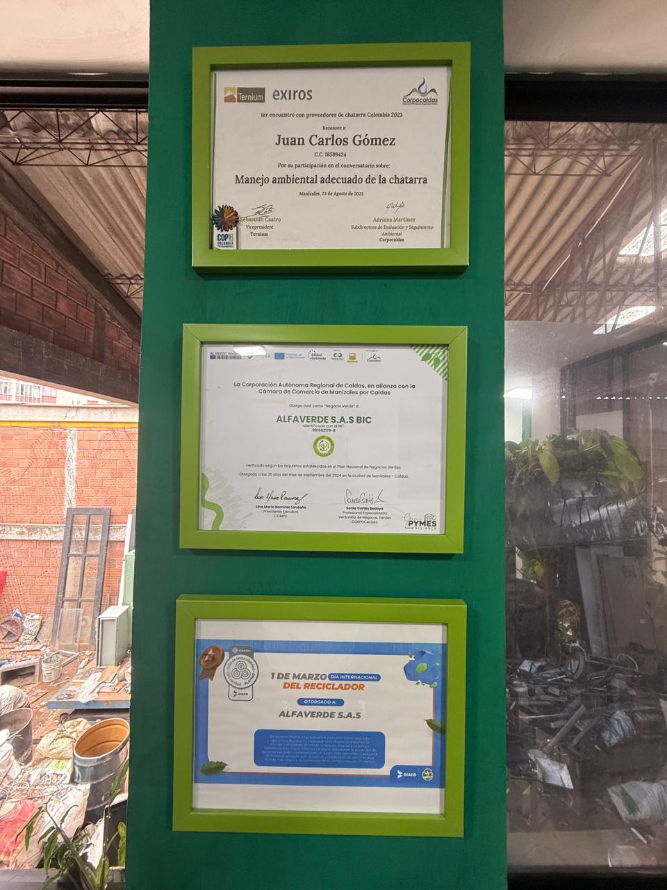 Certificados ALFAVERDE